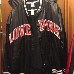 Black PINK bomber jacket